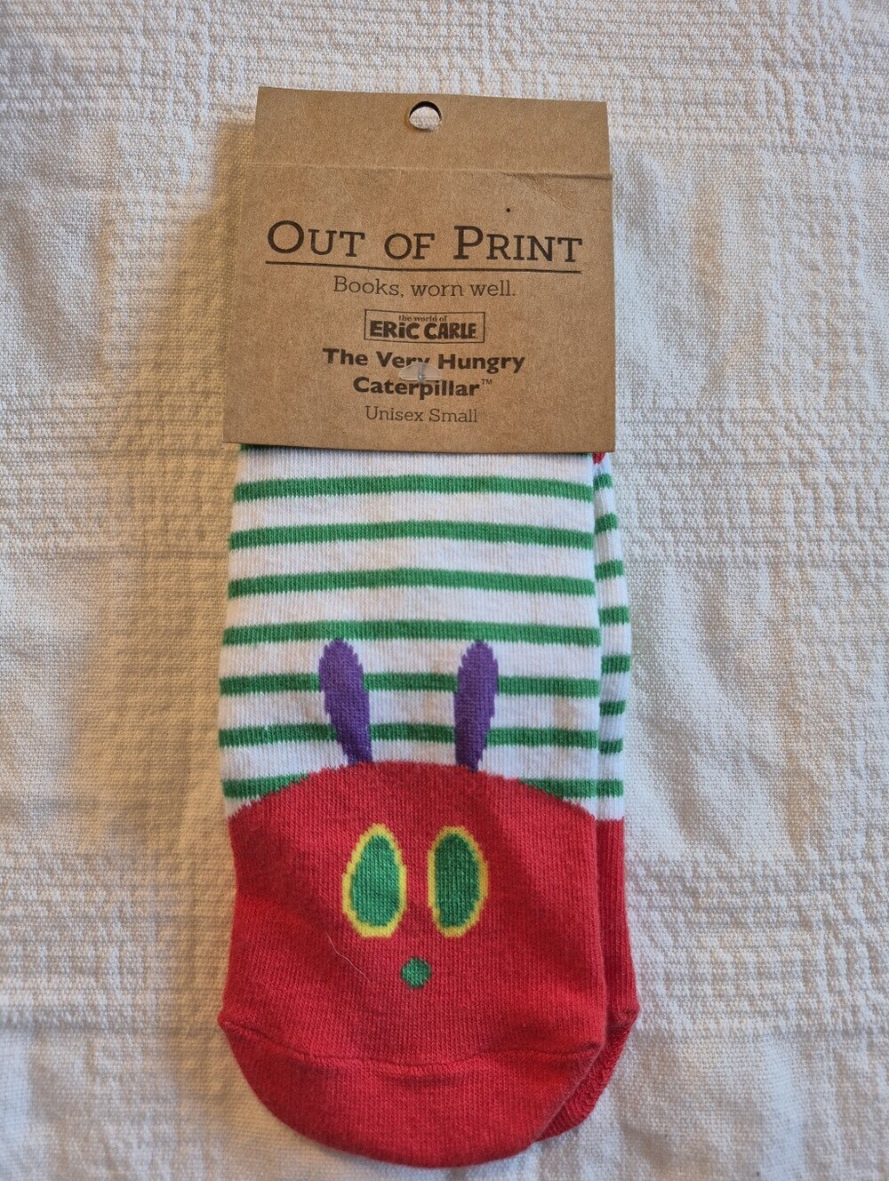 Eric Carle Adult Unisex Small crew socks New bright colors